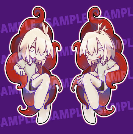 Possible double-sided acryllic keychain idea for Paipai.